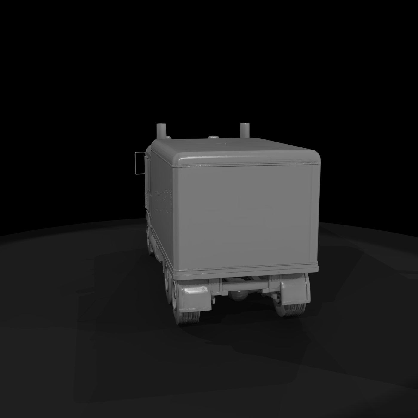 International 9600 Flatbed Truck (60 in)