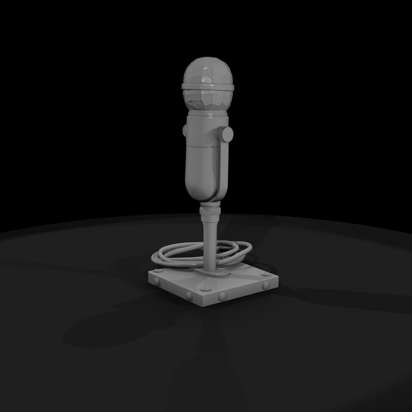 Vintage Condenser Desk Microphone - Desk Prop