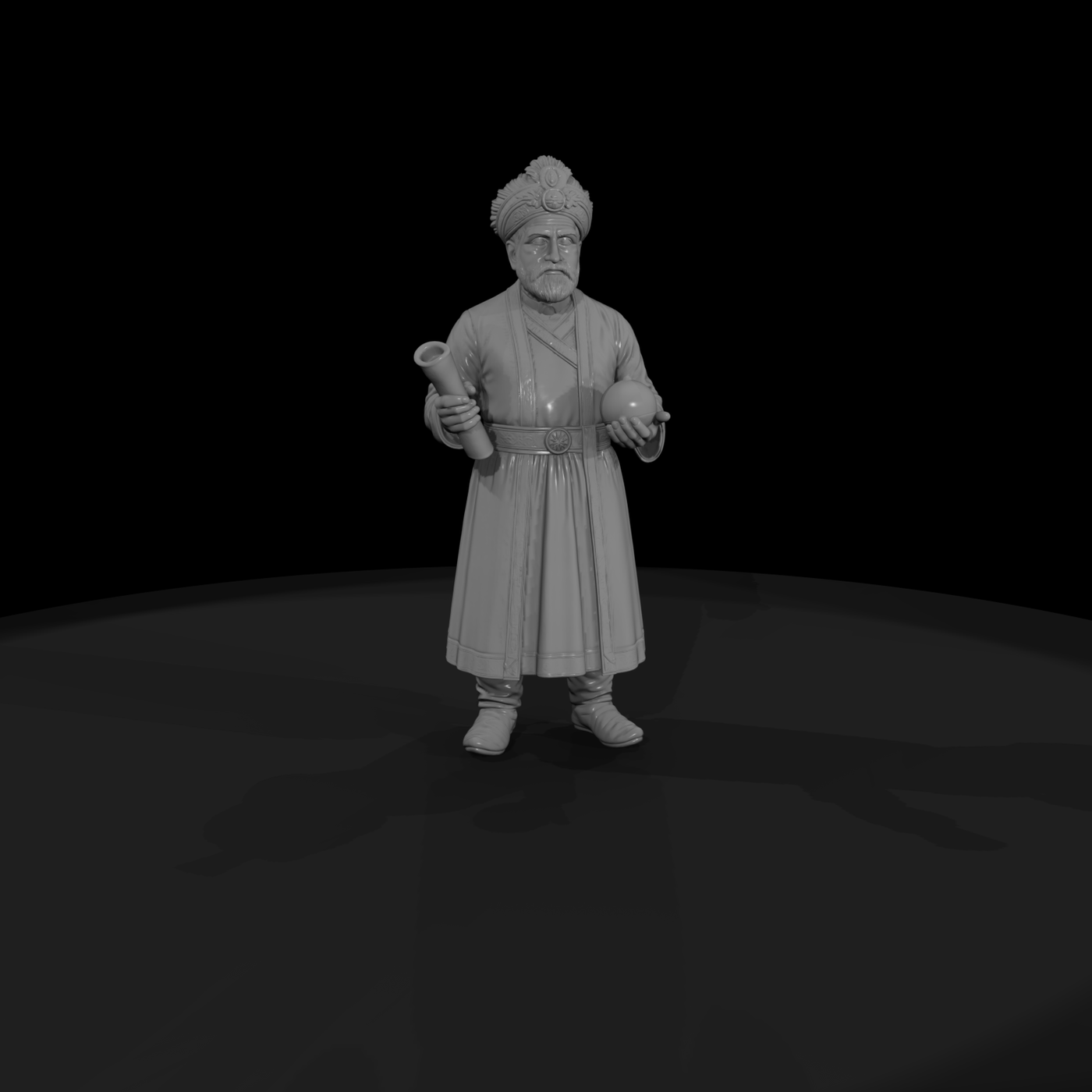 Hist 0112 Historical Akbar The Great Miniature Fig