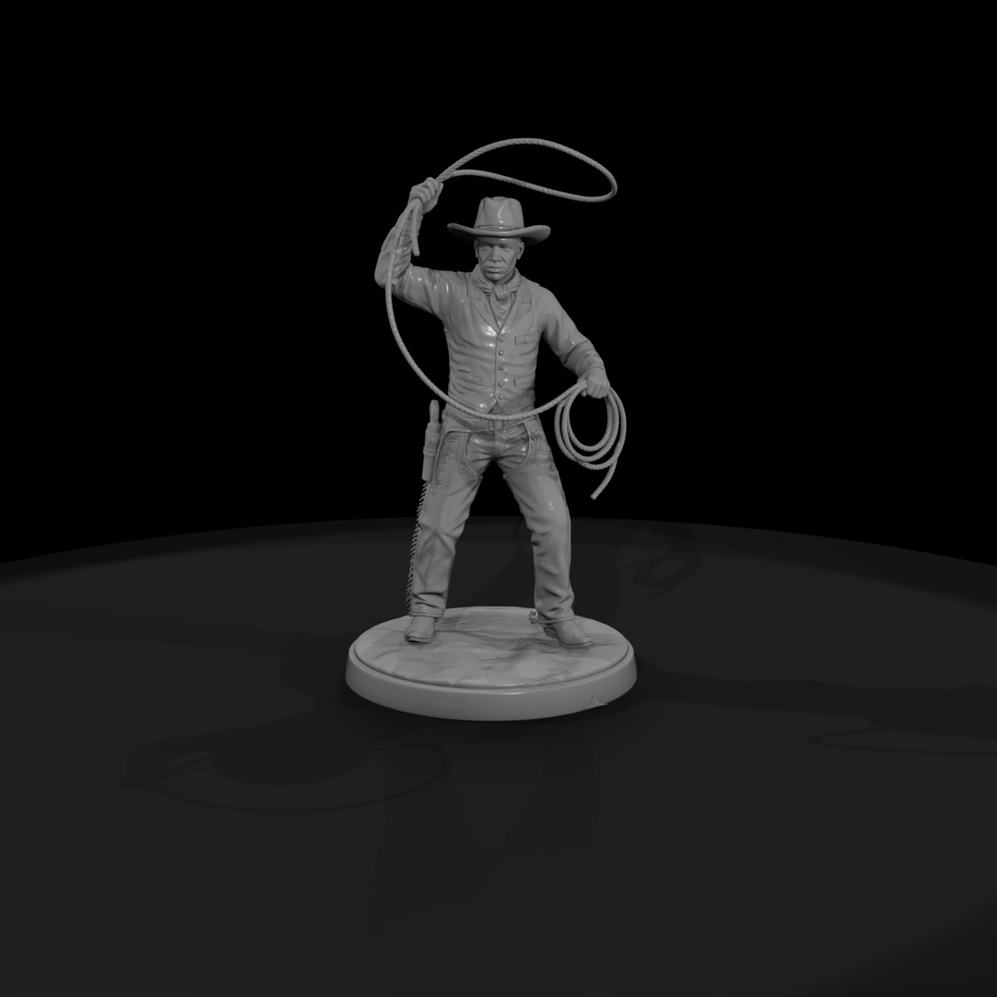 Ww 0107 Townsfolk Black Cowboy