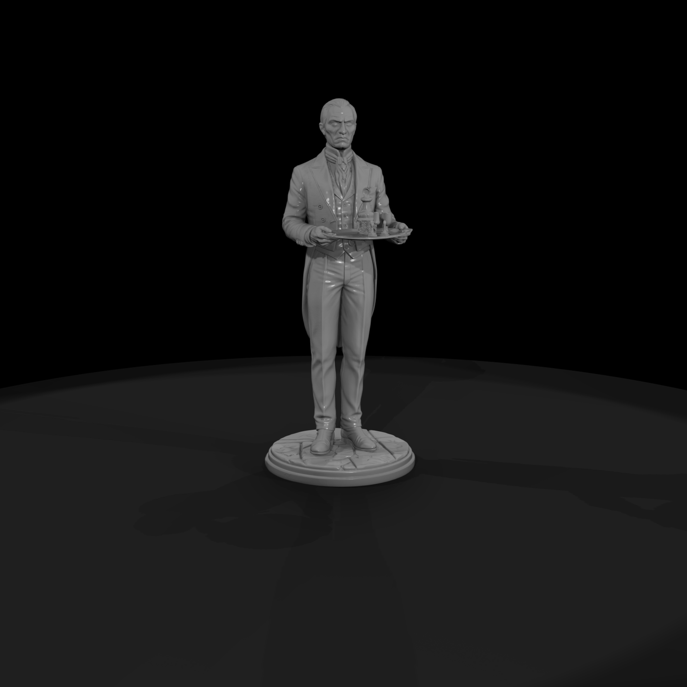 Undead Manor Butler with Tray