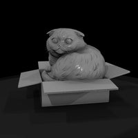 scottish-fold-cat-in-cardboard-box-diorama-miniature-256616 — thumbnail 5