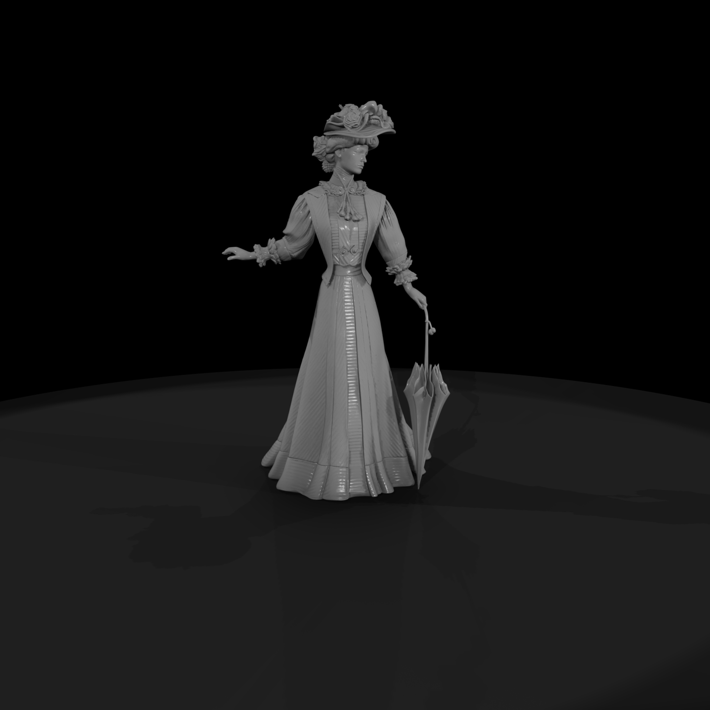 Edwardian Lady with Parasol