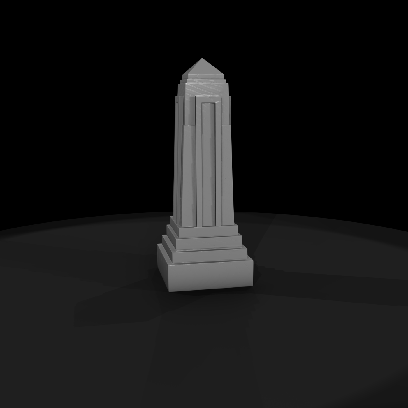 Art Deco Decorative Obelisk 3D Model 7Yrng4Zm