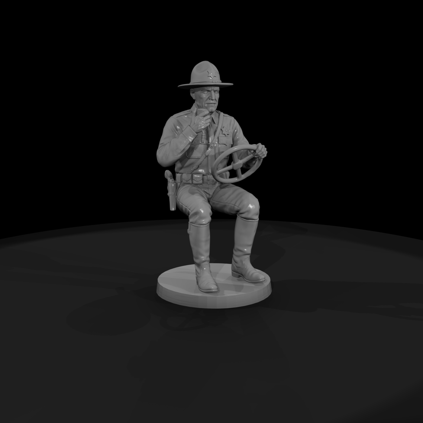 1920s Rural Sheriff at the Wheel