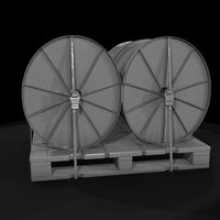 industrial-cable-reels-on-pallet-3d-printable-miniature-921872 — thumbnail 5
