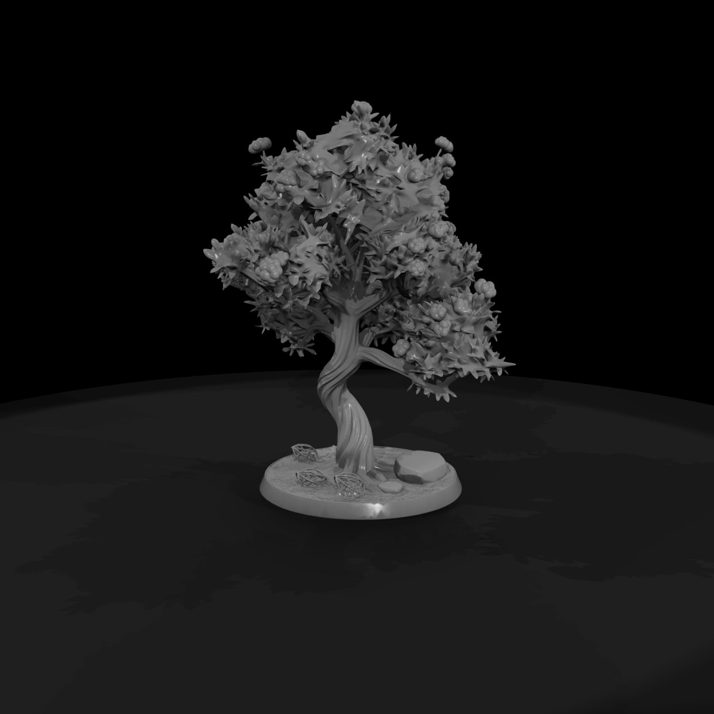 stylized-spiny-fruiting-bush-diorama-shrub-939379