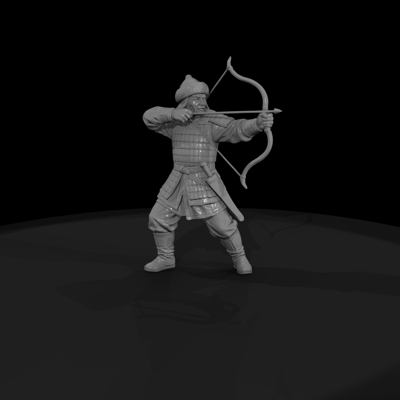 Hist 0228 Mongol Horse Archer Miniature Figure