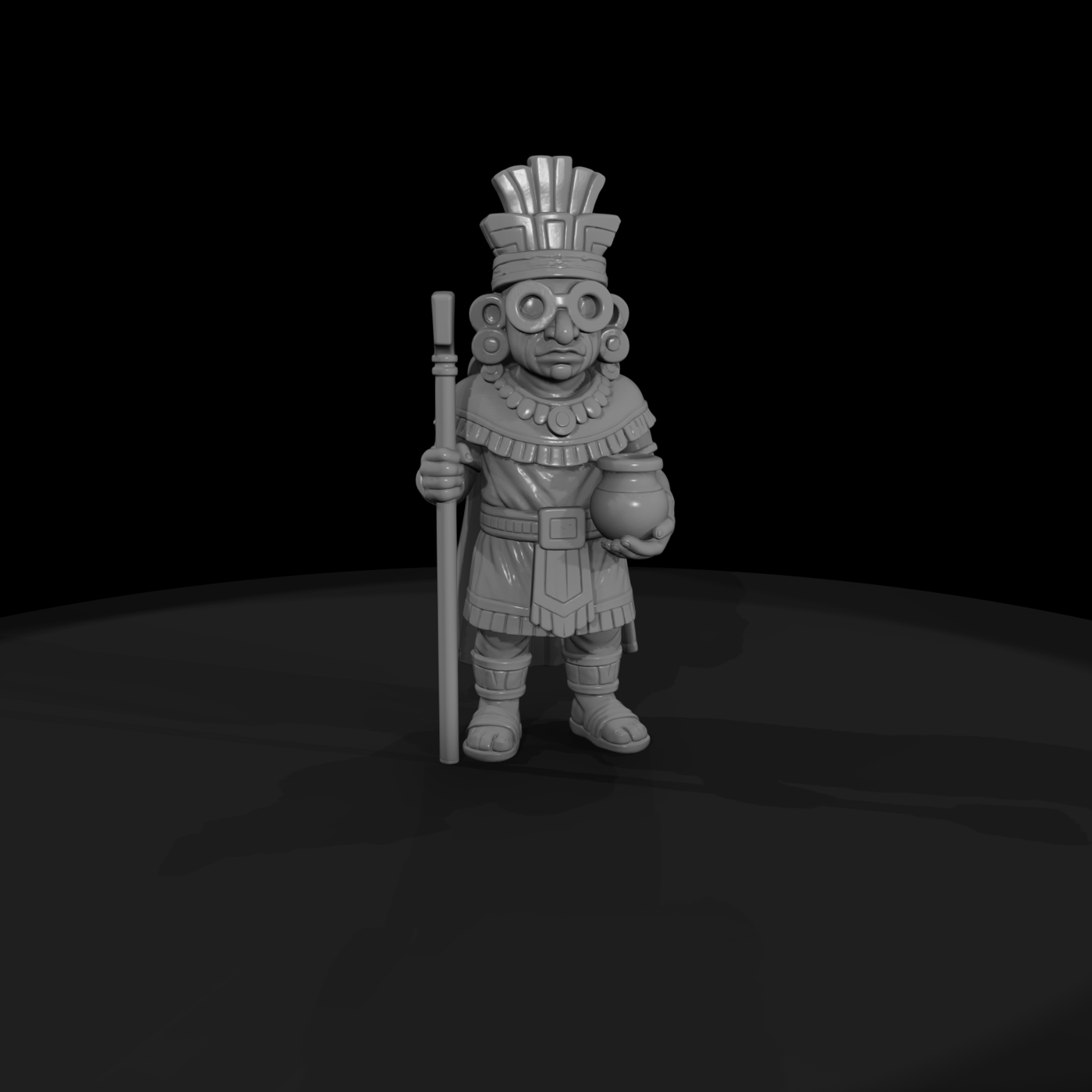 Myth 0471 Mythology Tlaloc Miniature Figure