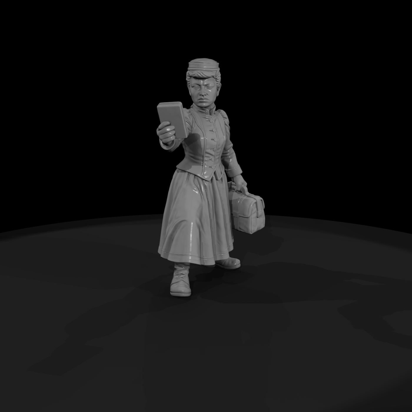 Hist 0183 Historical Nellie Bly Miniature Figure