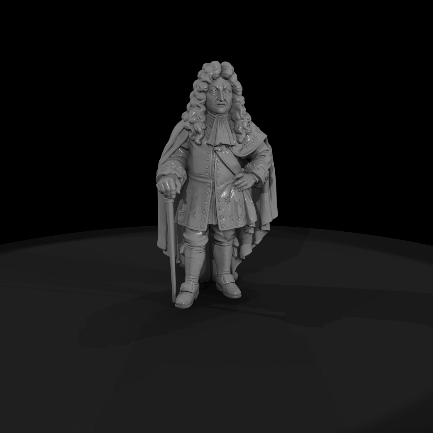 Hist 0144 Historical Louis Xiv Miniature Figure