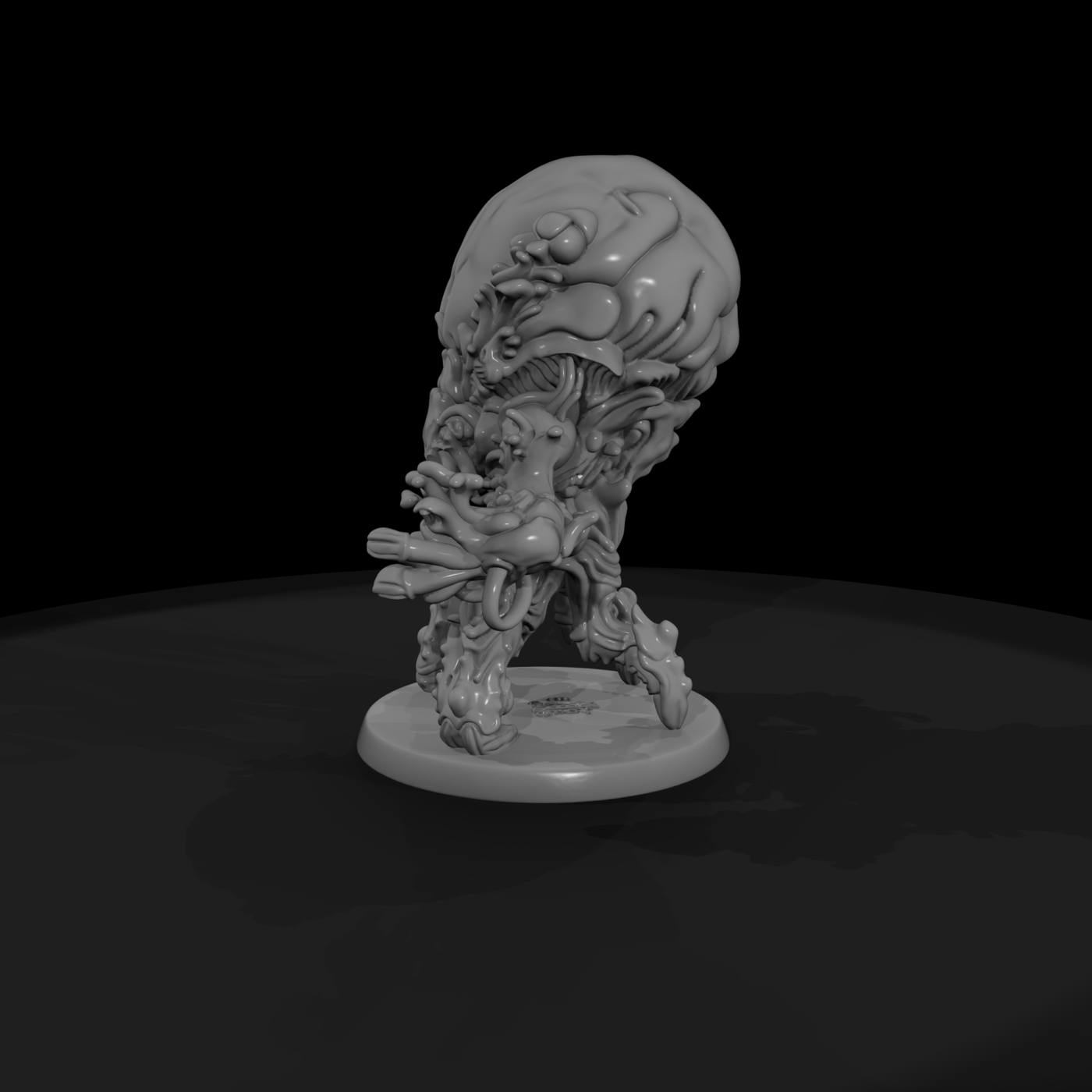 Stylized Lovecraftian Mycoid Monster 3D Miniature