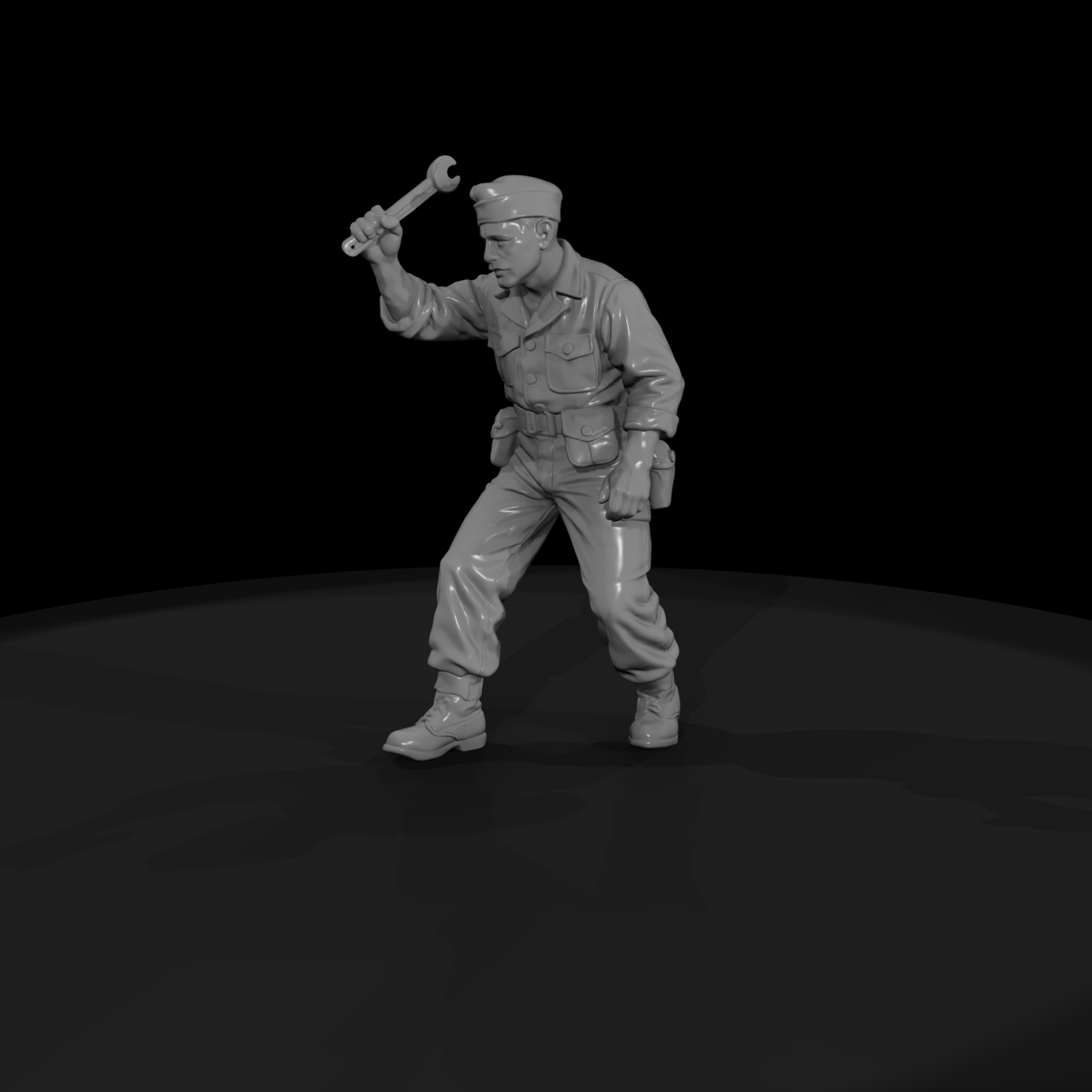 Ww2 Army 043 Wwii U S Army Mechanic Figure