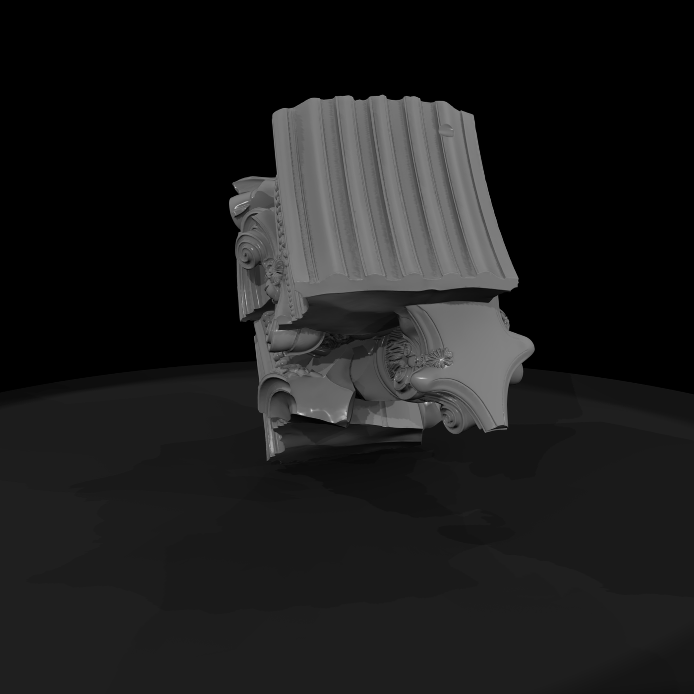 Ruined Corinthian Column Capital
