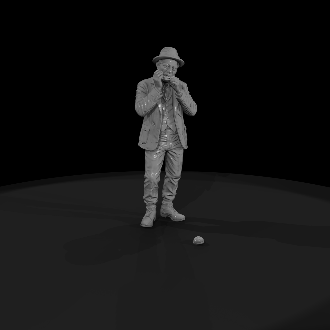 Blues Harmonica Player