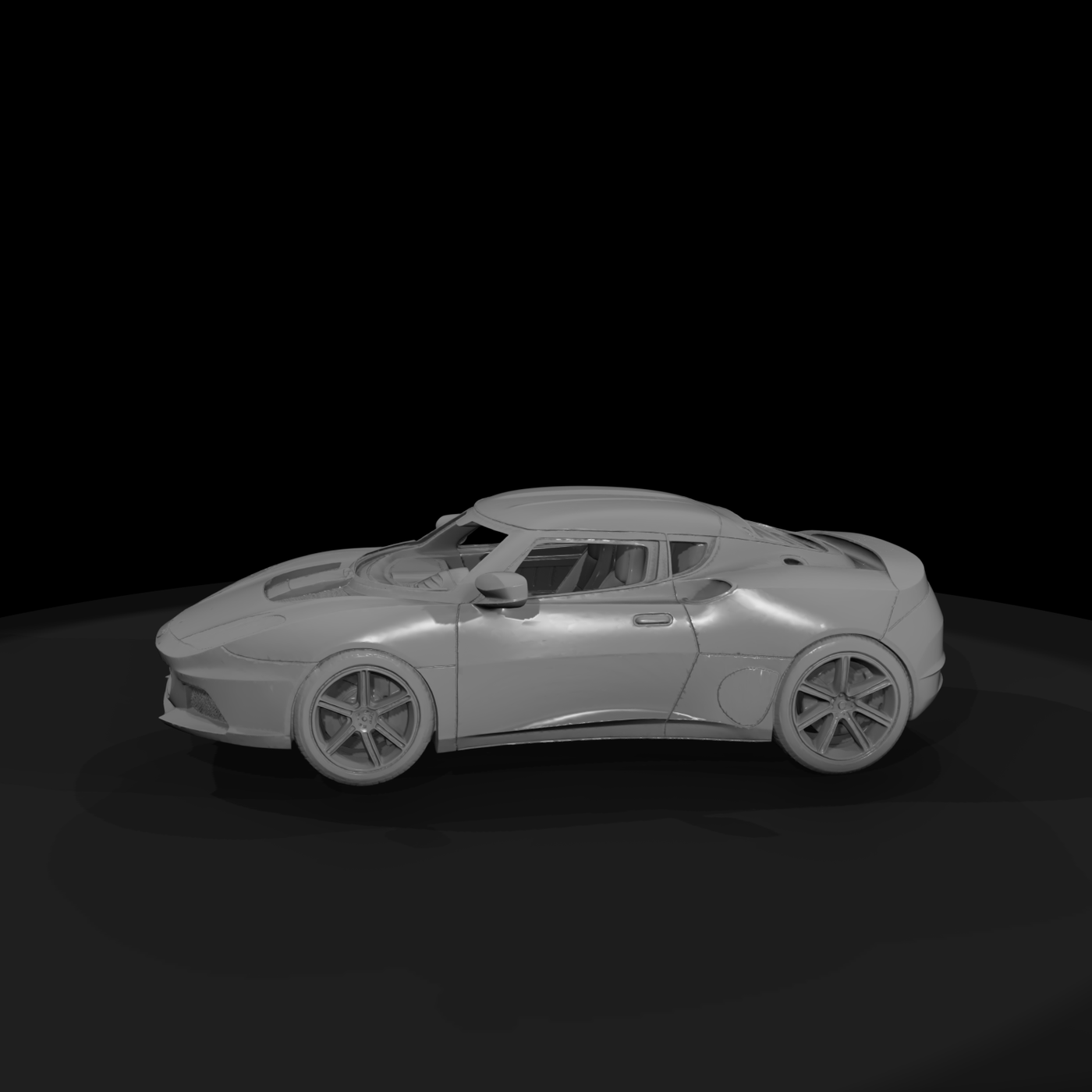 Low-Poly Sports Coupe — Car