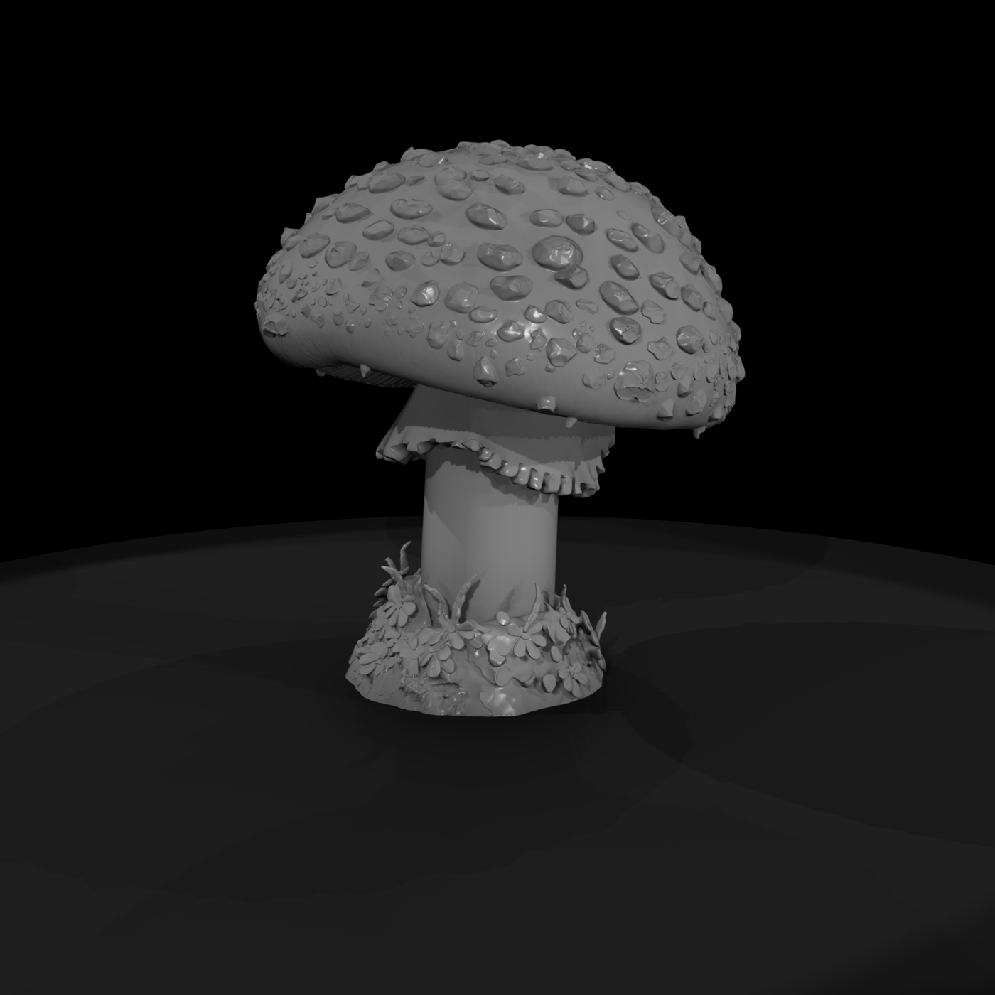 Stylized Fly Agaric Mushroom Sculpture
