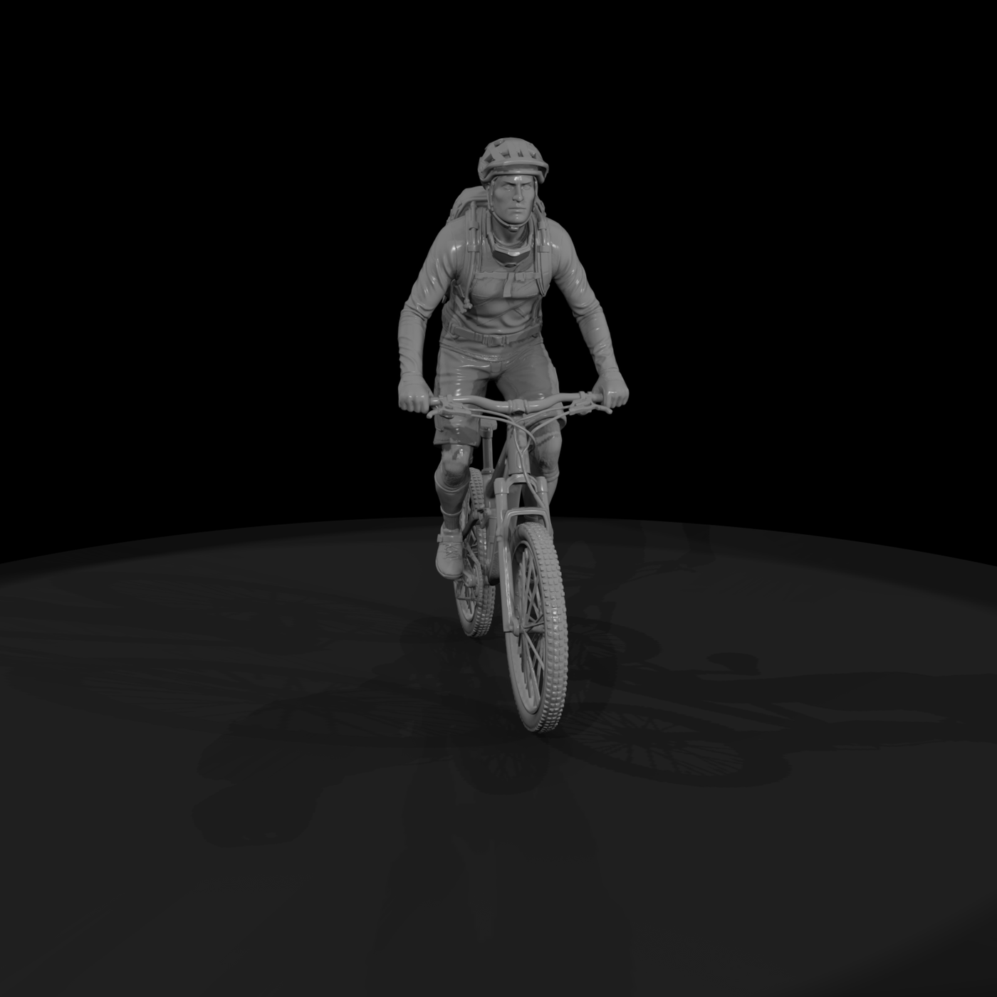Poparc 0302 Mountain Biker Climber Alternate Pose