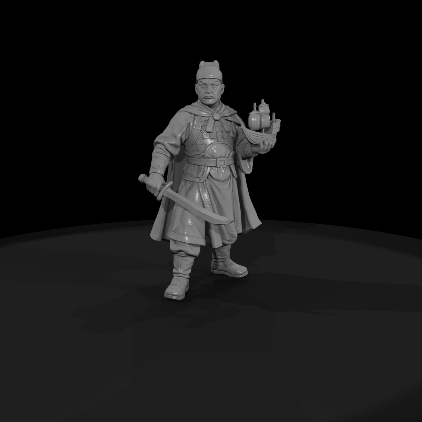 Hist 0087 Historical Zheng He Miniature Figure
