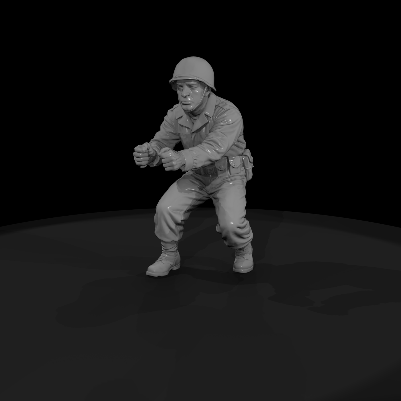 Ww2 Army 072 Wwii U S Army Artillery Crewman Figur