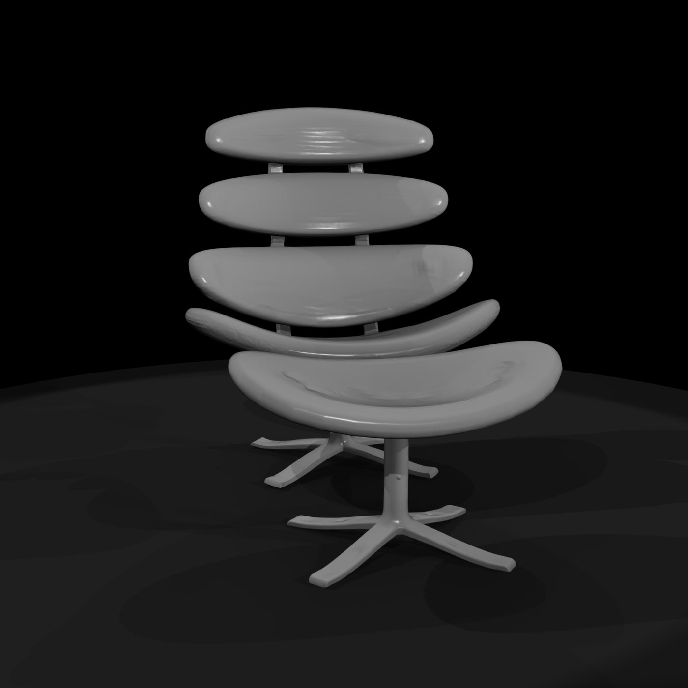 stacked-disc-chair-3d-model