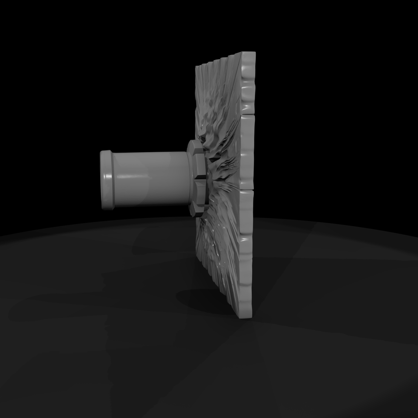 Sci‑Fi Wall Vent Impact Panel