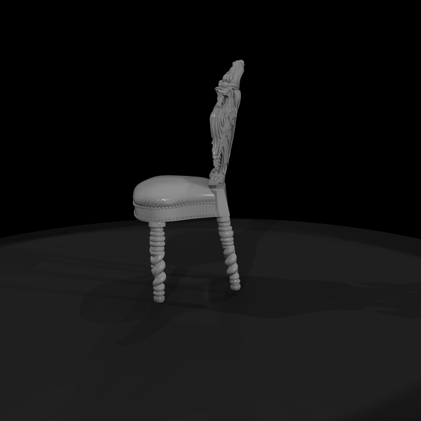 Baroque Gryphon Carved Dining Chair