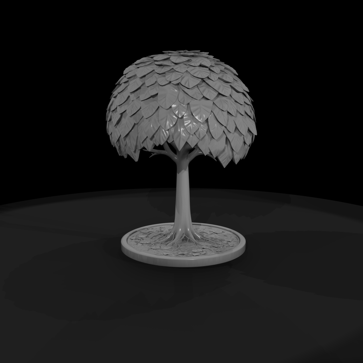 Stylized Round-Canopy Tree