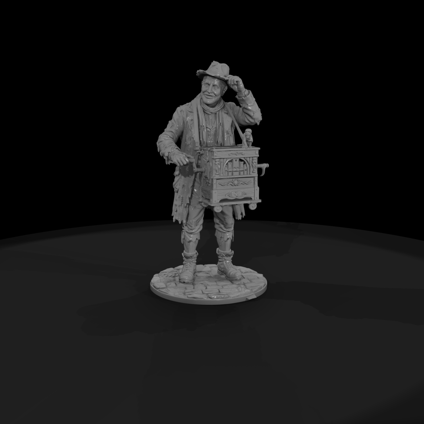 Vag 017 Victorian Organ Grinder Beggar