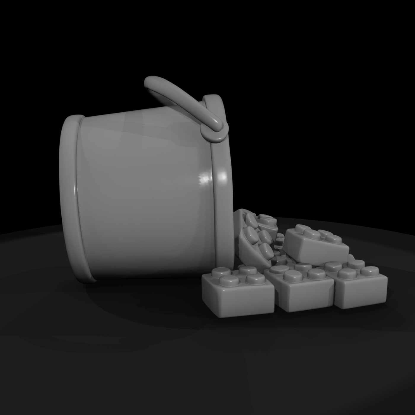 Mr Toyprops 100 001 007 Toy Brick Pile With Bucket