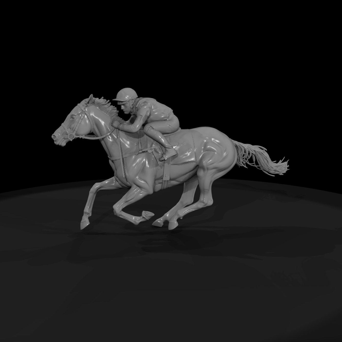 Jockey on Racehorse