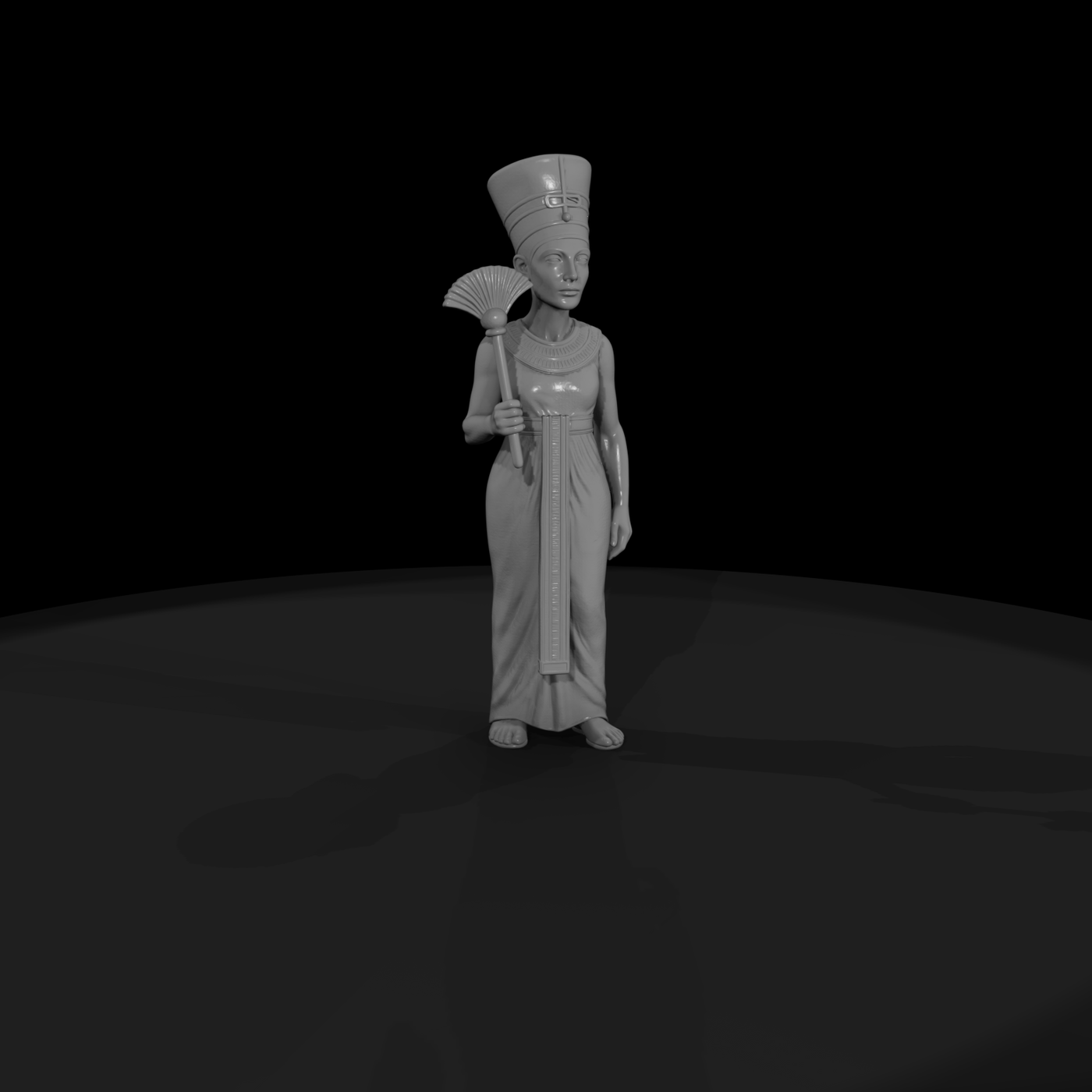 Hist 0004 Historical Nefertiti Miniature Figure
