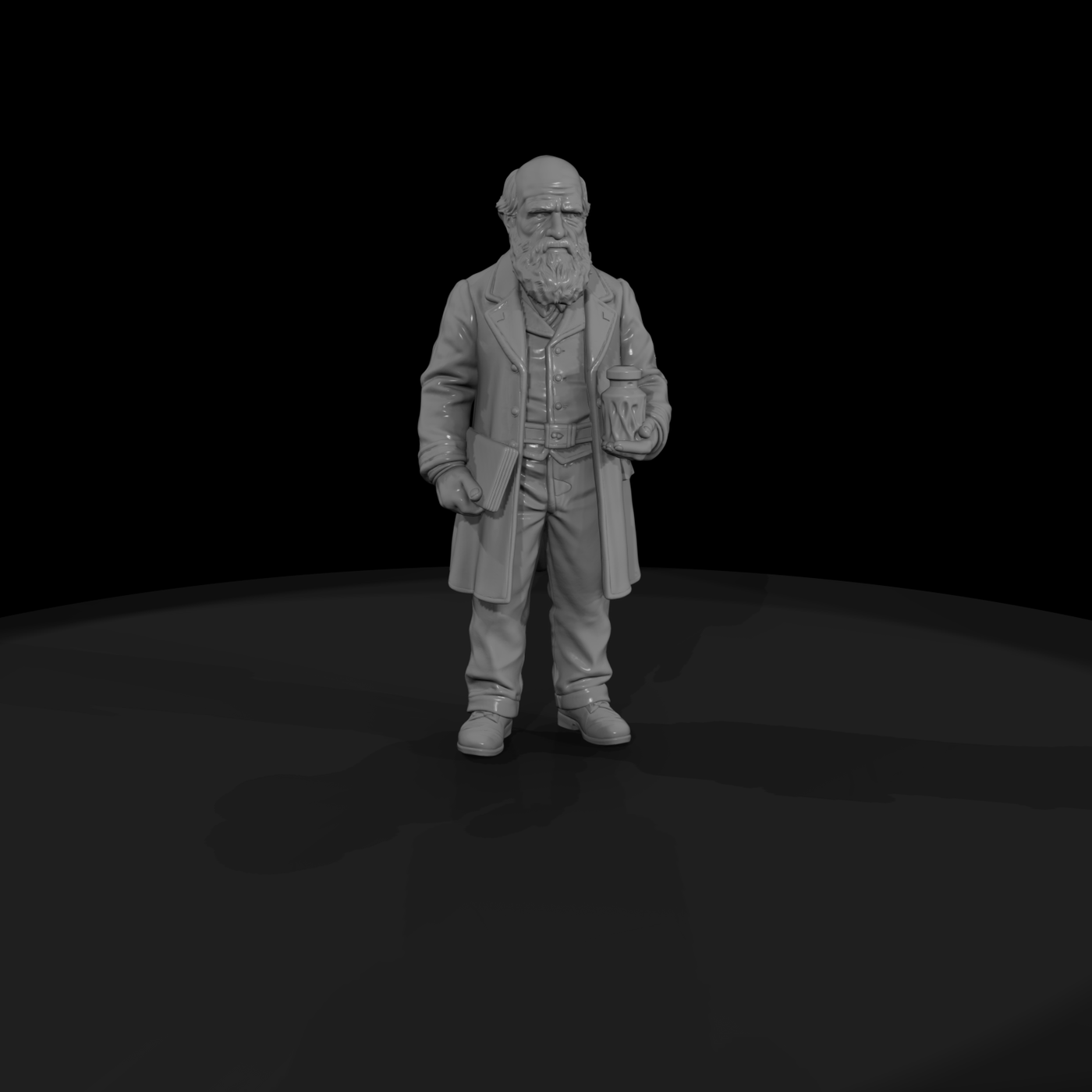 Hist 0177 Historical Charles Darwin Miniature Figu