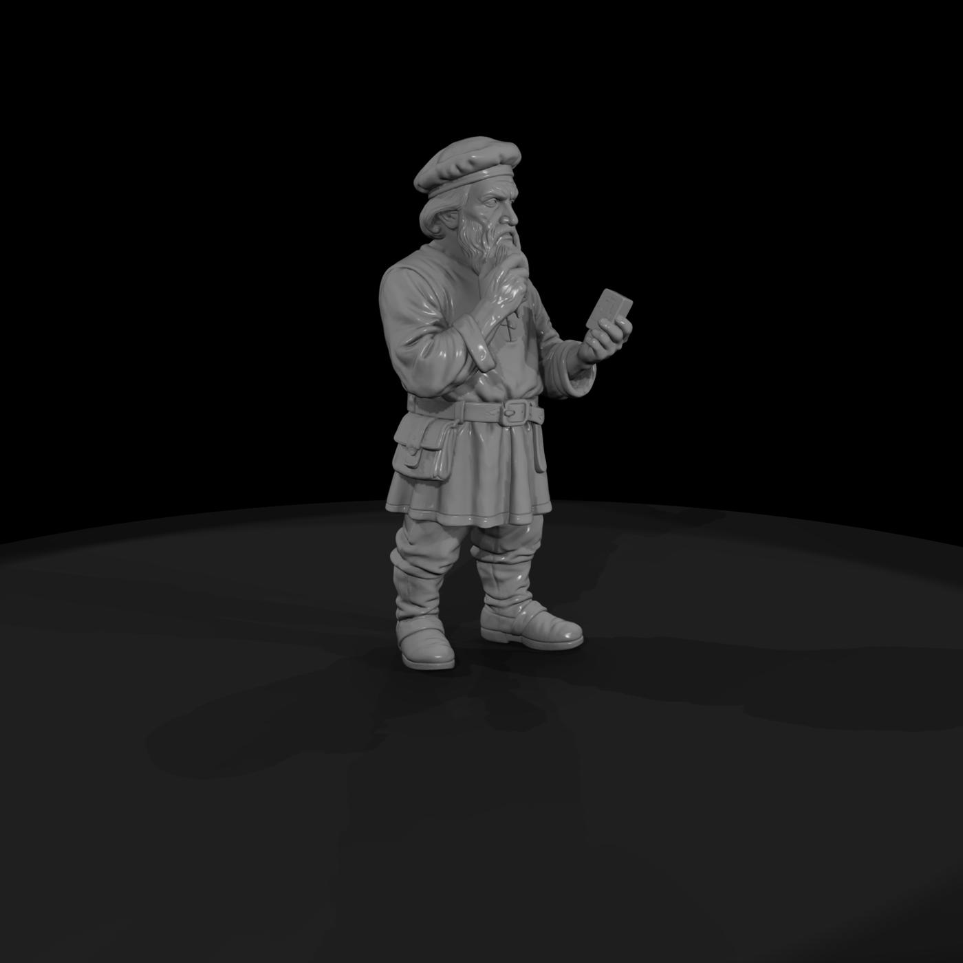 Hist 0134 Historical Johannes Gutenberg Miniature