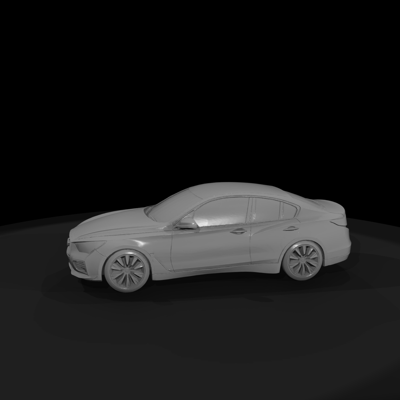 Luxury Sedan Car and Train Layouts