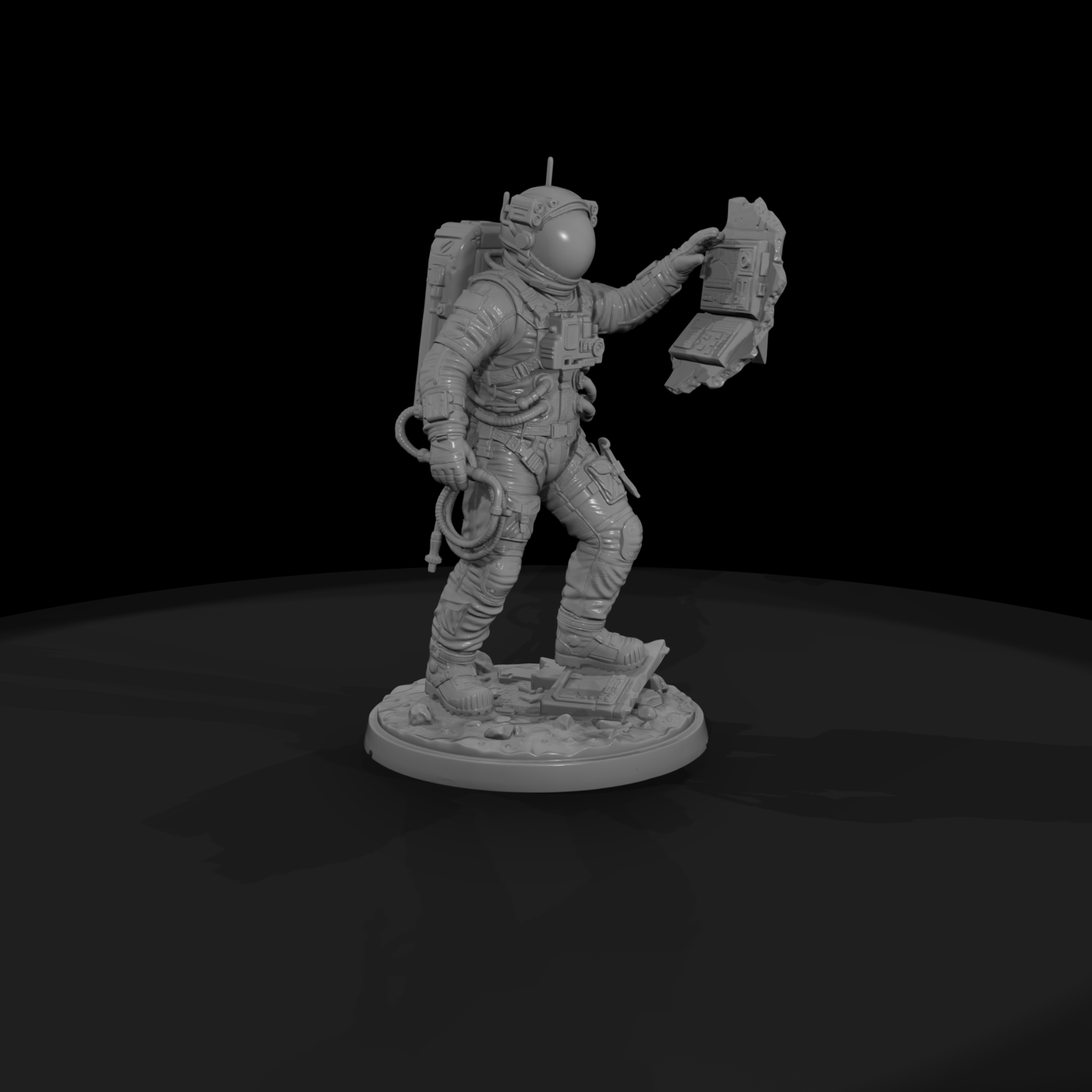 Poparc 0058 Solar Flare Astronaut