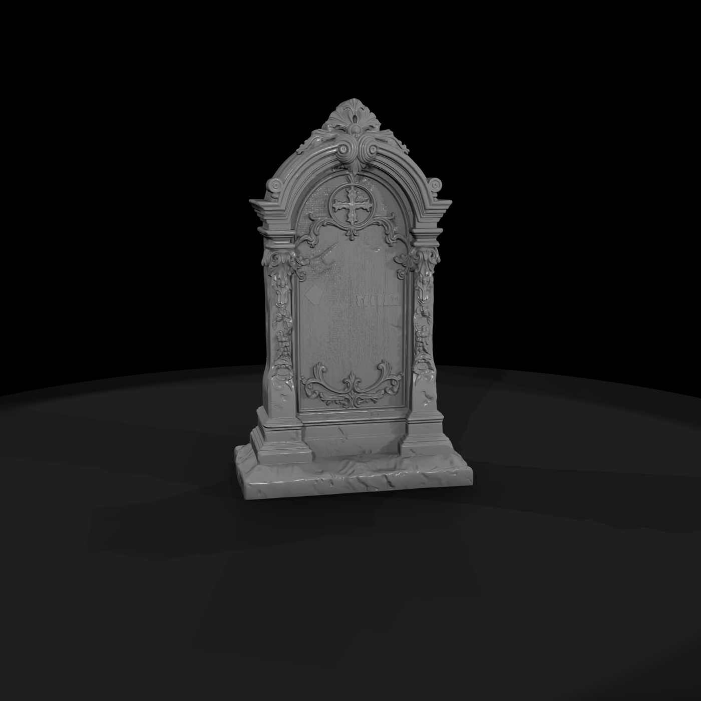 Ornate Gothic Gravestone