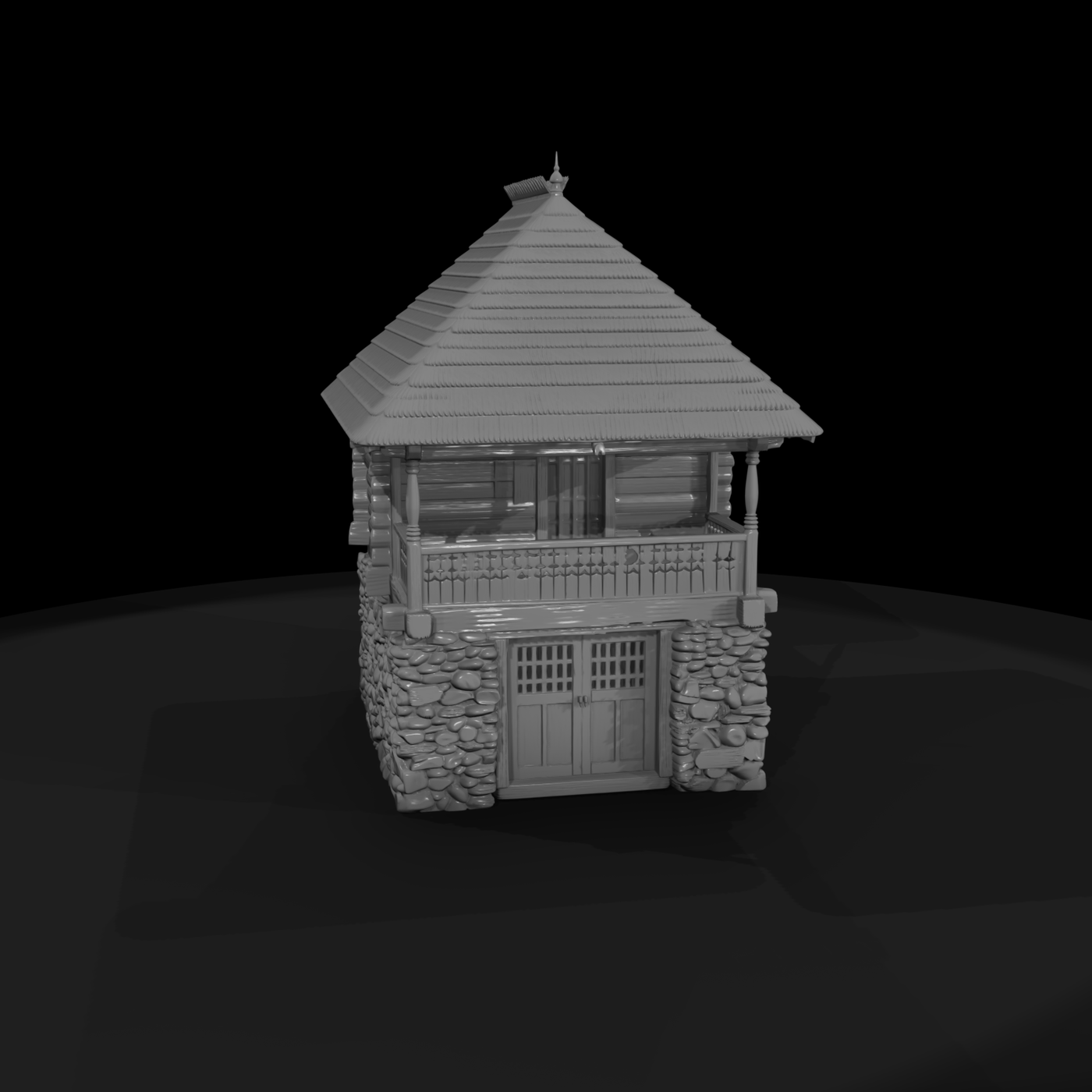 20260612 Old Wooden House Stone Foundation C0C382B