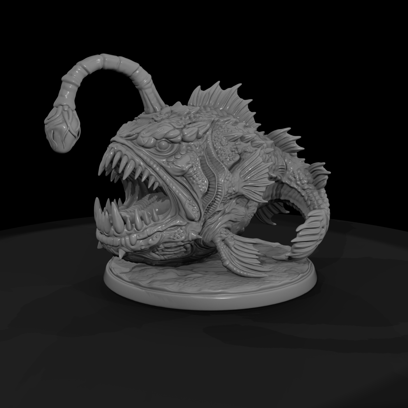 Deep Sea Anglerfish Monster