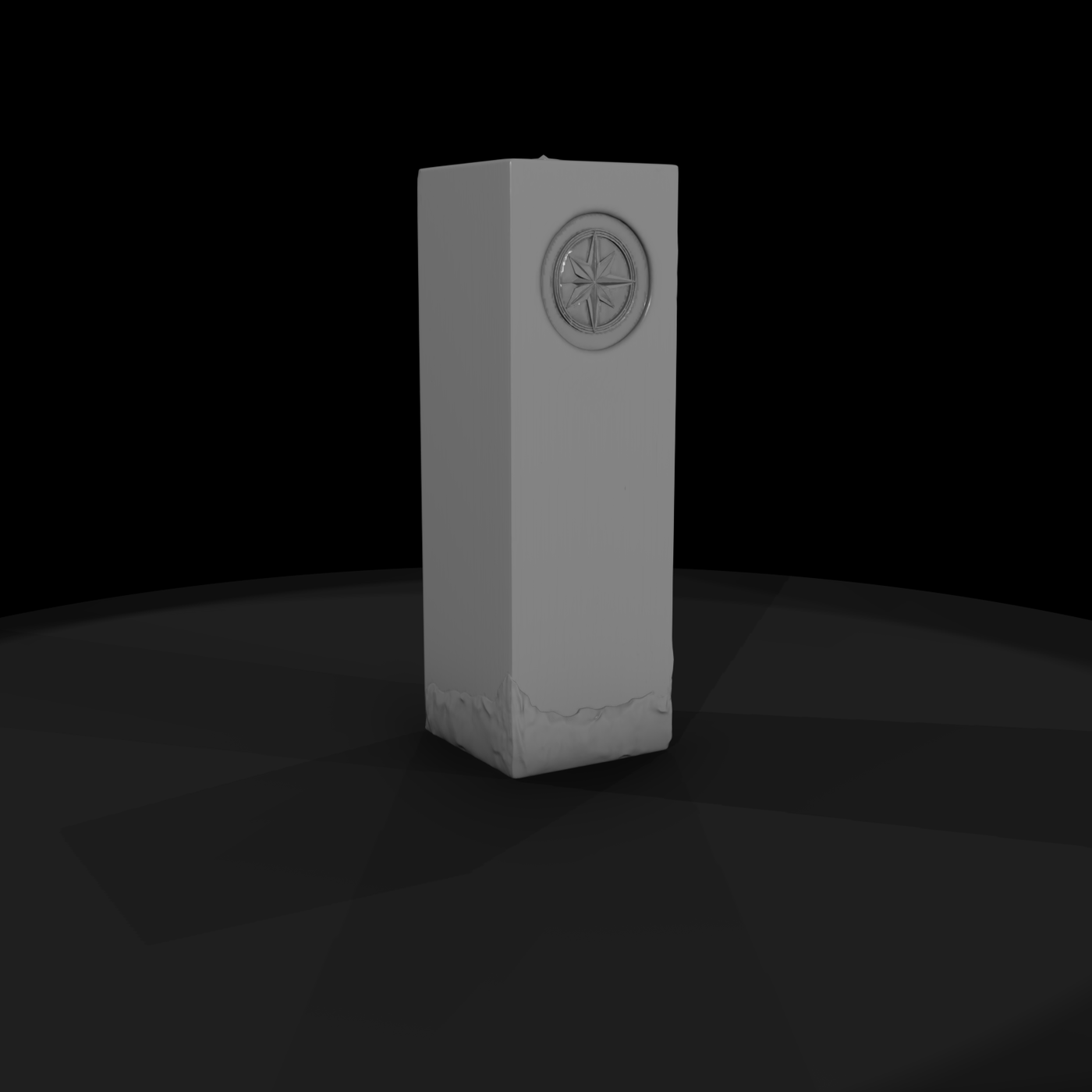 Compass Rose Decorative Pillar