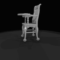 antique-wooden-high-chair — thumbnail 4