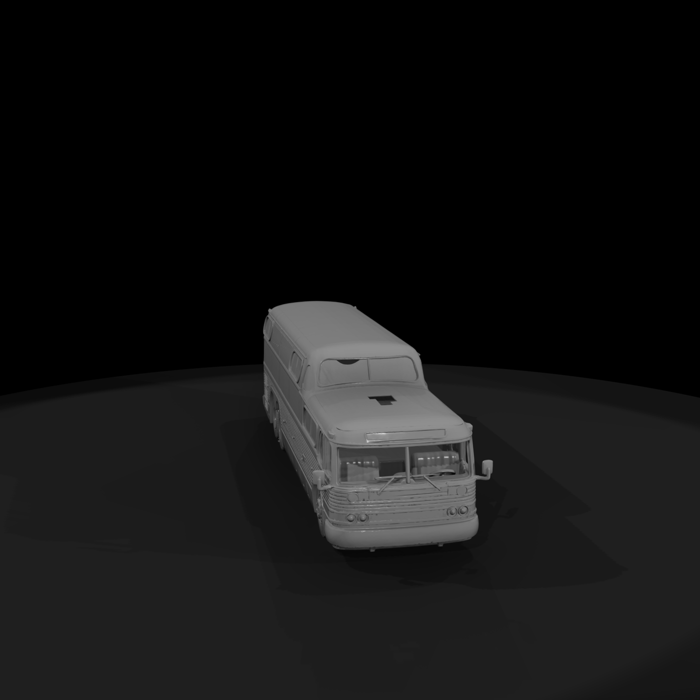 Streamlined 1950s Highway Coach