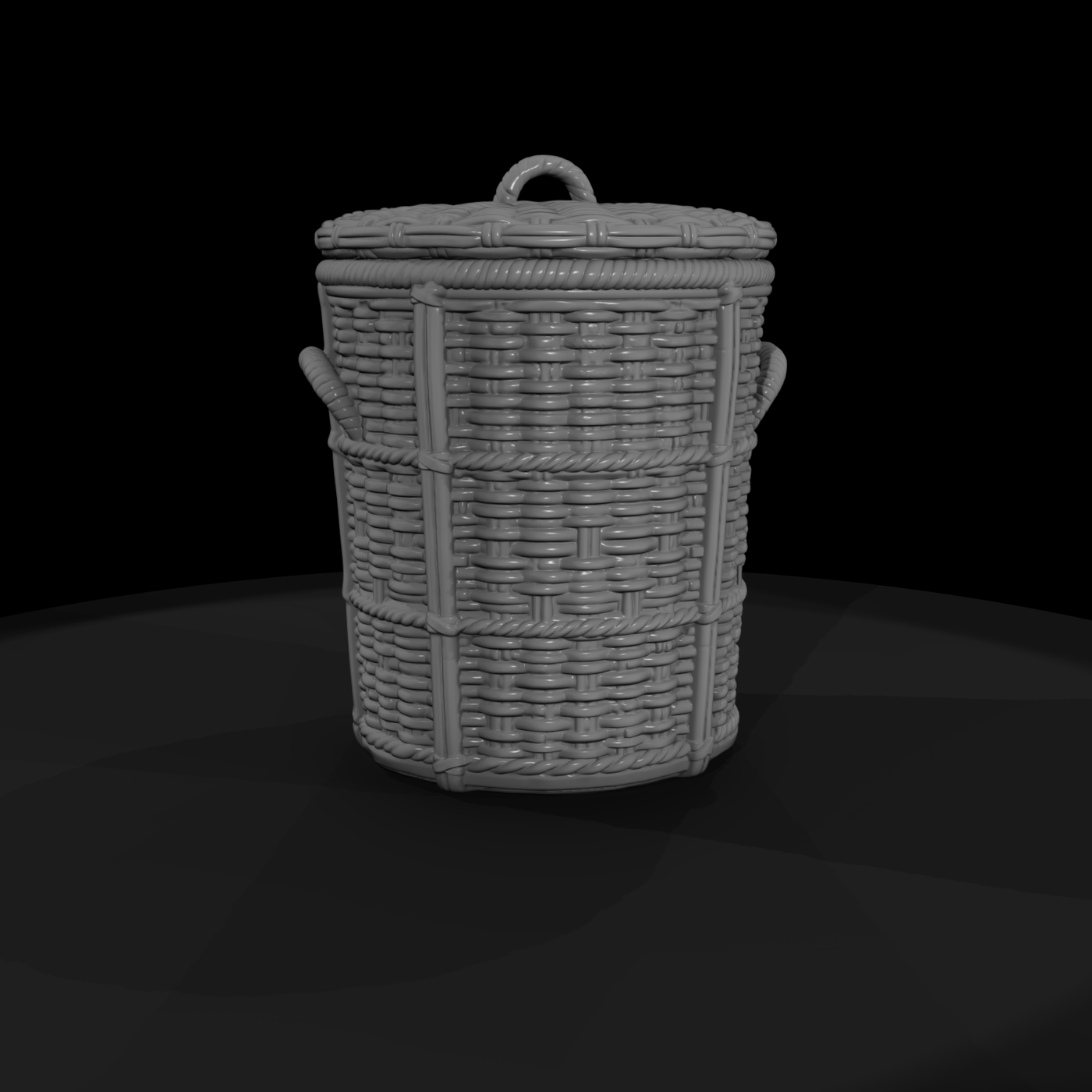 Woven Wicker Laundry Hamper