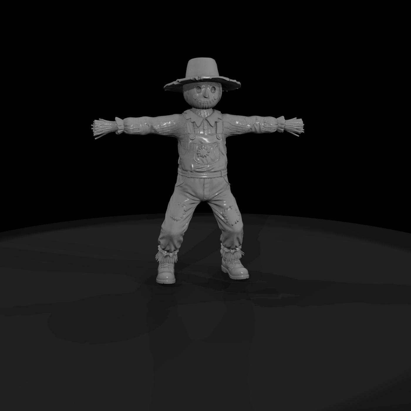 0221 Holiday Scarecrow Straw