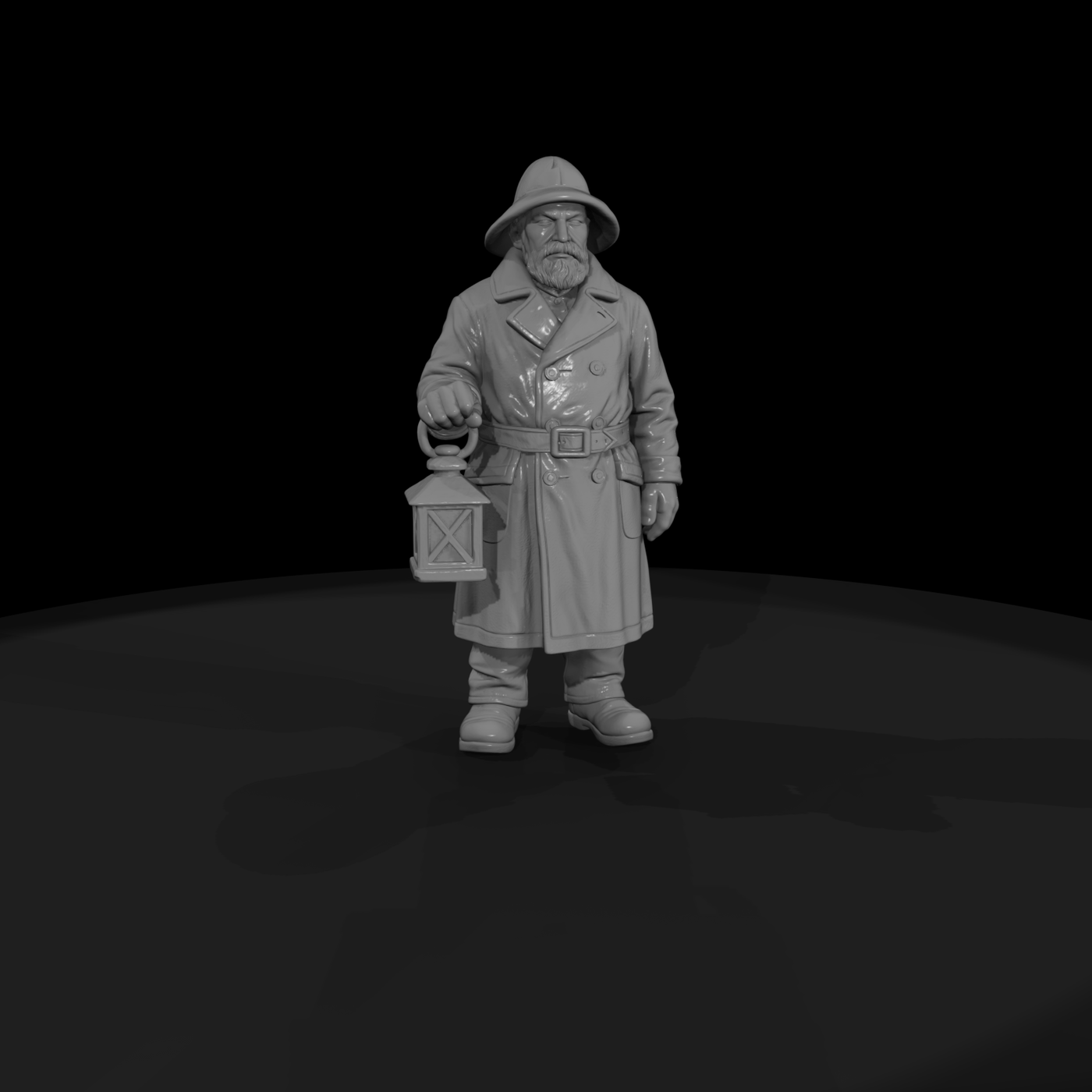 Hist 0249 Lighthouse Keeper Miniature Figure
