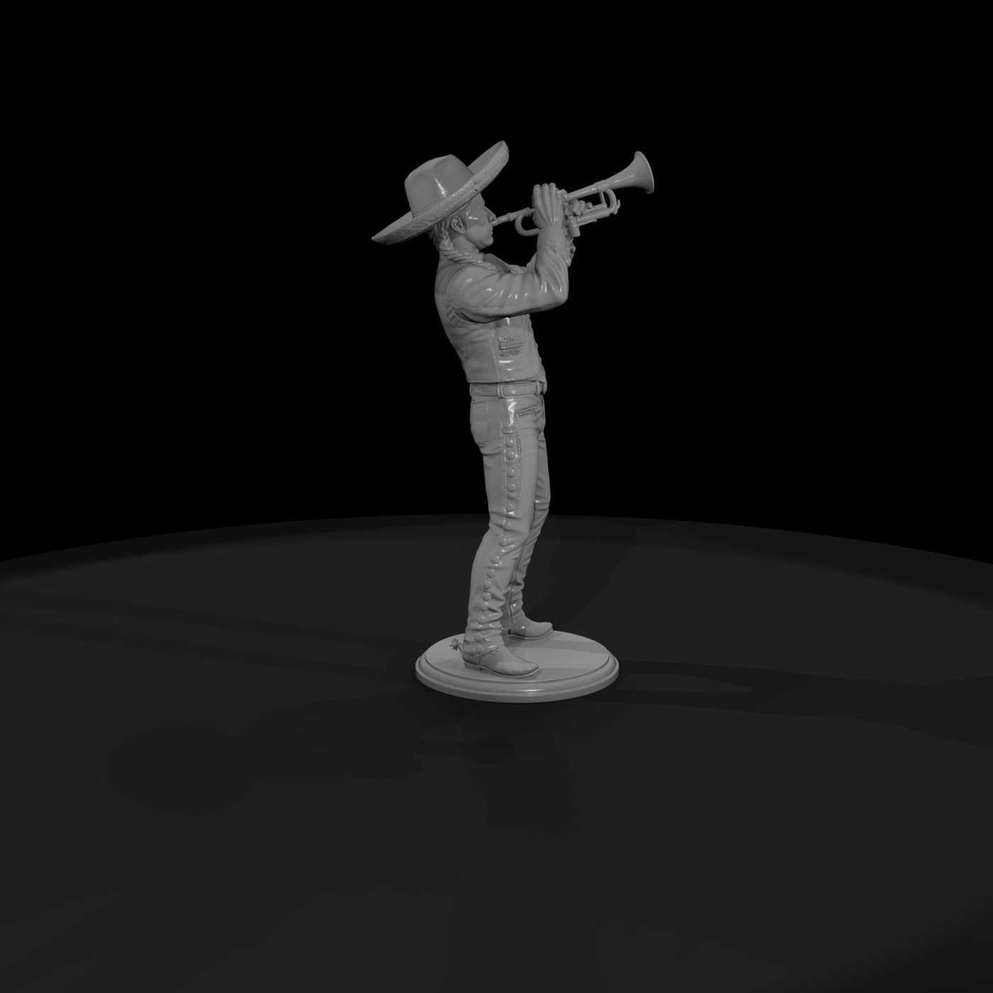 Poparc 0189 Mariachi Trumpeter Alternate Pose