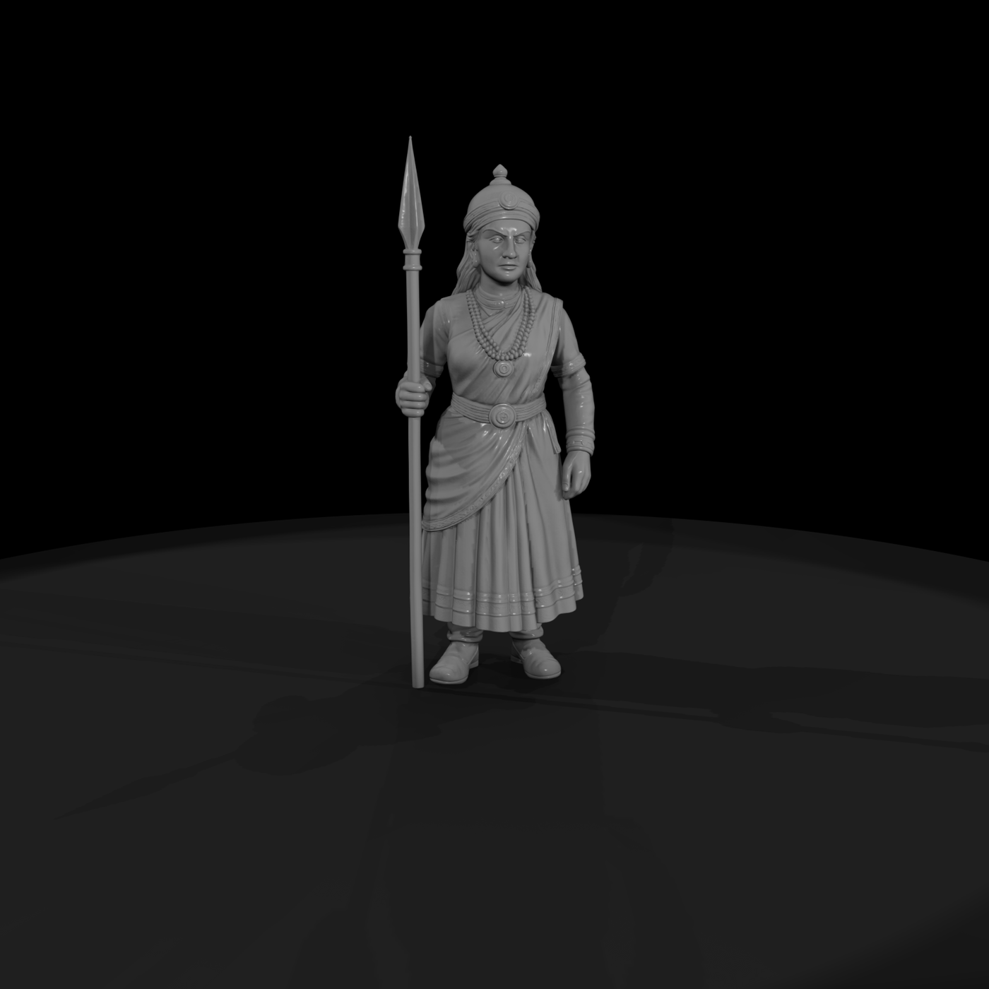 Hist 0110 Historical Rani Durgavati Miniature Figu