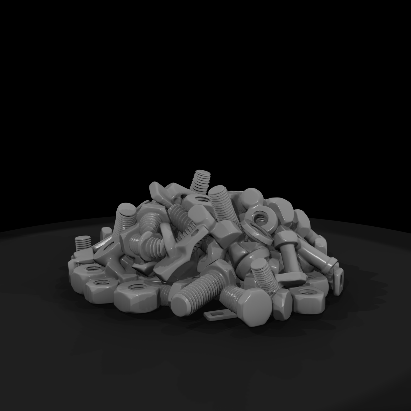 Stylized Pile of Fasteners — Scatter