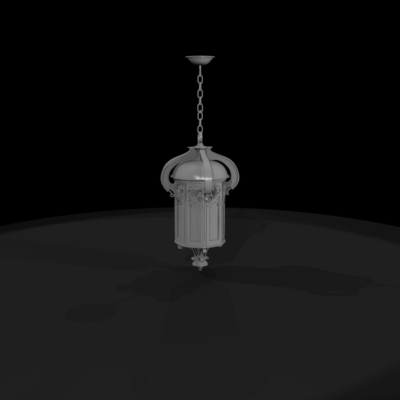 Art Nouveau Hanging Lantern Pendant