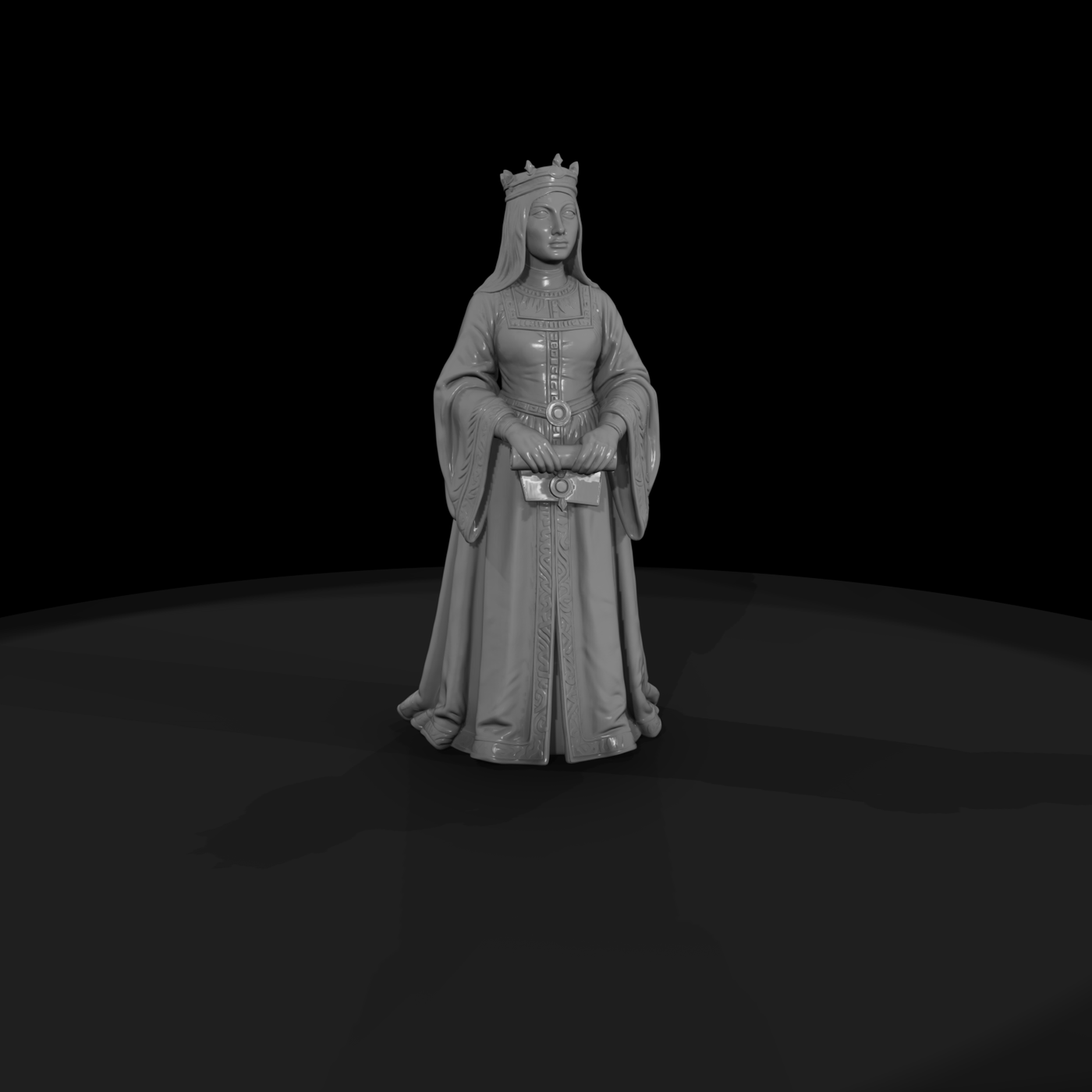 Hist 0098 Historical Isabella I Of Castile Miniatu